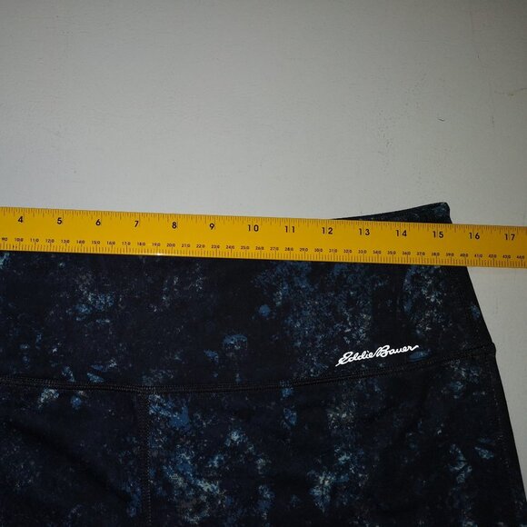 Eddie Bauer Ladies Size Large Black/Blue/Purple Capri Length Leggings - Picture 5 of 6